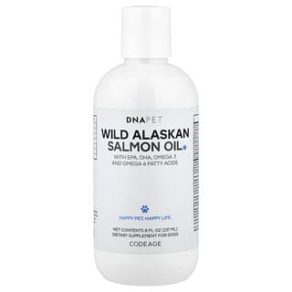 DNA Pet, Wild Alaskan Salmón Oil, para Perros, 8 fl oz (237 ml)