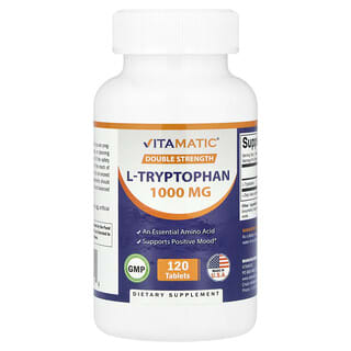 L-Tryptophan, 1,000 mg, 120 tabletas