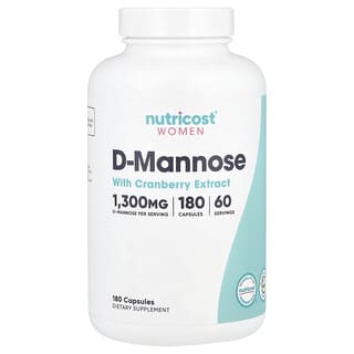 Mujer D-Mannose with Cranberry Extract, 180 caps