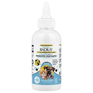 Pets Too™, OralPro + Pet Probiótico Enzymatic, Oral & Gut Health Water Additive, Calmaa Vanilla, 4 oz (118 ml)