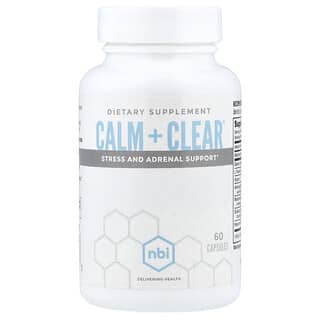 Calma + Clear, Apoyo para Estrés y Adrenales, 60 cápsulas