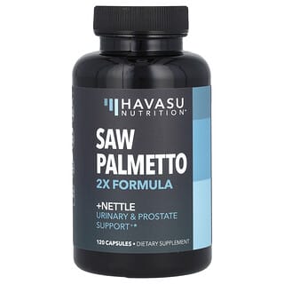 Saw Palmetto, 2x Formula + Nettle, 120 caps