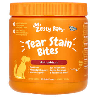 Tear Stain Bites, para Perros, Todas las Edades, Pollo, 90 Soft Chews, 12.7 oz (360 g)