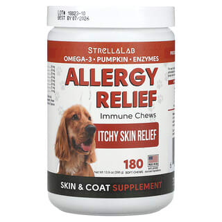 Allergy Relief, Immune Chews, para Perros, 180 Soft Chews, 13.9 oz (396 g)