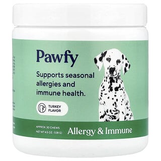 Alergias & Immune, para Perros, 6 Months+, Pavo, 30 Chews, 4.5 oz (128 g)