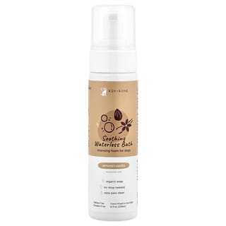 Soothing Waterless Bath, Cleansing Foam para Perros, Almond + Vanilla, 8 fl oz (236 ml)