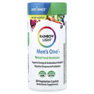 Multivitamínico para Hombre, de alimentos integrales, Real Food Nutrients. 60 V-tabs.