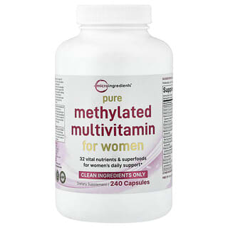 Pure Methylated Multivitamínico For Mujer 240 caps