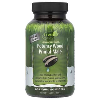 Potency Wood Primal-Masculina, 60 softgels líquidos