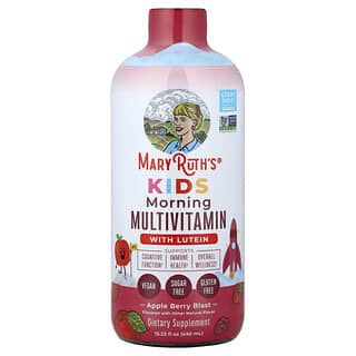 Niños, Morning Multivitamínico con Lutein, Apple Berry Blast, 15.22 fl oz (450 ml)