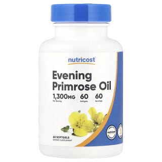 Evening Primrose Oil, 1,300 mg, 60 softgels