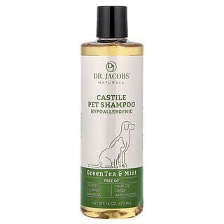 Castile Pet Shampoo, Green Tea & Mint, 16 oz (473 ml)