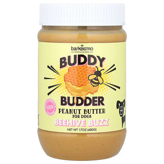 Buddy Budder, Mantequilla de Cacahuate, para Perros, Beehive Buzz, 17 oz (480 g)