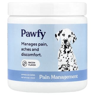 Pain Management, para Perros, 6 Months+, Tocino, 30 Chews, 4 oz (113 g)