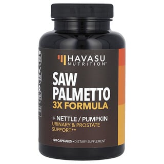Saw Palmetto, 3x Fórmula + Nettle / Pumpkin, 120 caps