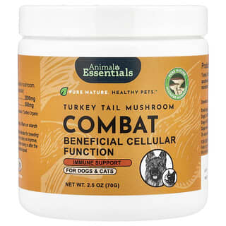 Pavo Tail Mushroom Combat, para Perros y Gatos, 2.5 oz (70 g)