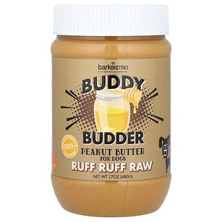 Buddy Budder, Mantequilla de Cacahuate, para Perros, Ruff Ruff Raw, 17 oz (480 g)