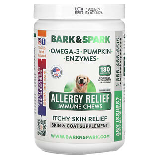 Allergy Relief Immune Chews, Itchy Skin Relief, para Perros, Pollo, 180 Soft Chews, 13.9 oz (369 g)