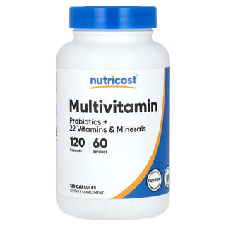 Multivitamínico, Probióticos + 22 Vitamins & Minerals , 120 caps