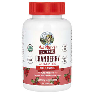Organic Cranberry gummies with D-Mannose, 60 gummies