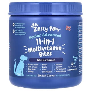 Senior Advanced, 11-in-1 Multivitamin Bites, para Perros, Res, 90 Soft Chews, 11.1 oz (315 g)