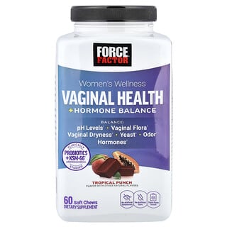 Mujer Wellness, Vaginal Health + Hormone Balance, Tropical Punch, 60 Soft Chews