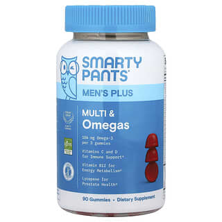 Multivitamínico y Omegas para Hombre, sabor Frambuesa Limonada. 90 gomitas.
