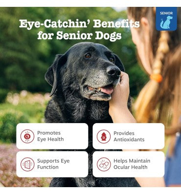 Senior Advanced Eye and Antioxidant Supplement, soporte para Vista con Omega 3. 90 chews