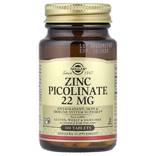 Zinc Picolinate, 22 mg, 100 tabs