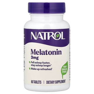 Melatonina, 3 mg, 60 tabletas