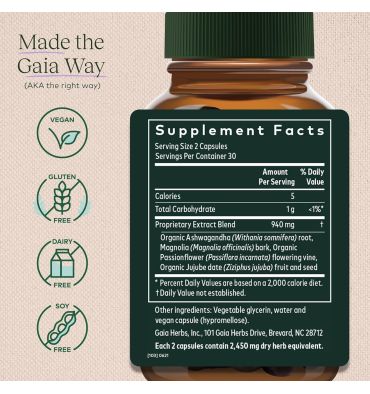 XX Gaia Herbs, Soporte para Descansar, Sleep Thru, 60 vcaps