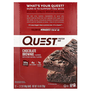 Barras de Proteína Sabor Brownie de Chocolate 12 Barras de 60 g c/u