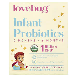 Para Bebés Probióticos, 0-6 Months, 1 Billion CFU 30 Sobres Individuales, 0.05 oz (1.5 g) cada uno