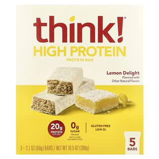 Barras Altas en Proteína Sabor Delicia de Limón 5 Barras de 60 g c/u