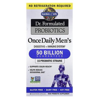 Probióticos para Hombre uno diario, 50 Billiones. 30 Vcaps