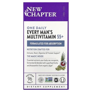 Multivitamínico para Hombre 55+, Every Man's, 1 al día. 96 V-tabs.
