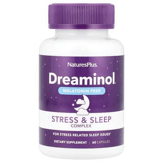 Dreaminol, Estrés y Sueño Complex, Melatonin Free, 60 cápsulas