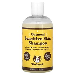 Oatmeal Sensitive Skin Shampoo, para Perros, Fragrance Free, 12 fl oz (355 ml)