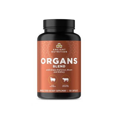 Mezcla de Órganos Grass Fed. 180 Caps