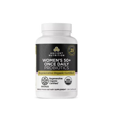 Probióticos para Mujer +50, Regenerativos Orgánicos, uno diario, 25 billones. 30 caps.