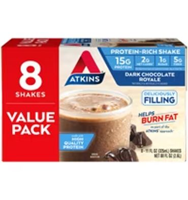 Licuado de Proteina RTD Dark Chocolate Royale. 8 pack
