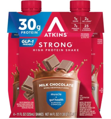 Licuado de Proteína (30 gr) Strong, varios sabores. 4 pack