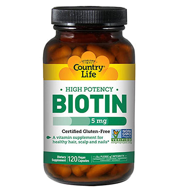 Biotin de Alta Potencia (5 mg.) 60 y 120 tabs.