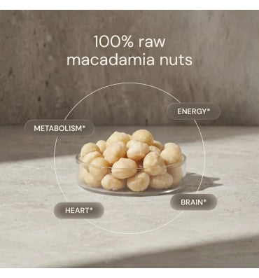 Raw Macadamias ENERGY • HEART HEALTH • METABOLISM
