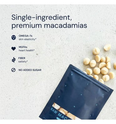 Raw Macadamias ENERGY • HEART HEALTH • METABOLISM
