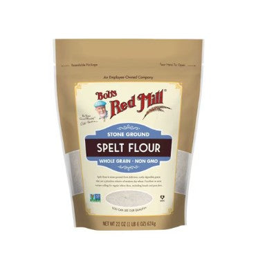 Harina Orgánica de Espelta Entera Molida en Piedra, 680 gr.