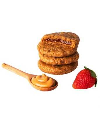 Sandwich de Avena, sabor Fresa y Uva. 20 pack