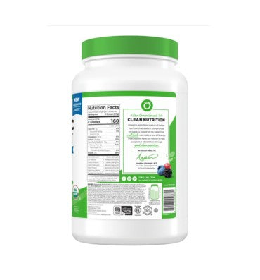 Proteína Orgánica, Vegana y Superfoods, sabor Chocolate Fudge Cremoso. 916 gr.