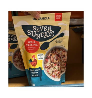 Granola Rise & Shine, Fresa, Plátano y Nueces. 587 gr