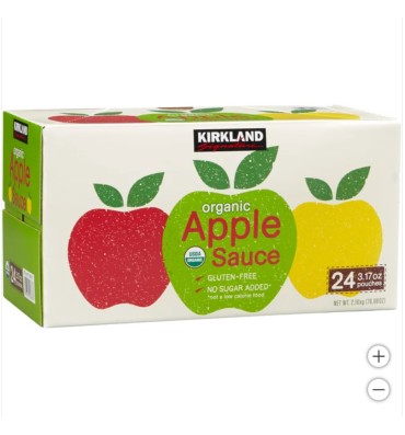 Puré de Manzana Orgánica. 24 pack